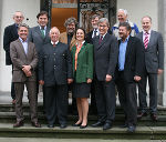 v.l.: Prof. Dr. Oswald Oelz, Prof. Peter Habeler, Landeshauptmann Mag. Franz Voves, Hanns Schell, Reinhold Messner, Barbara Koren-Tauscher (Festivalmanagement), Prof. Wolfgang Nairz, Robert Schauer (Festivalorganisator), Journalist Werner Kopacka, Helmut Hagner und Landesrat Johann Seitinger.