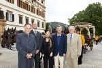 Dr. Giuseppe Napoli (Direktor für internationale Beziehungen der Region Friaul), Dr. Claudio Violino (Beauftragter für Landwirtschaft und Naturressourcen der Region Friaul),  Stadträtin Mag. (FH) Sonja Grabner, Dr. Paolo Petiziol (Präsident Kulturverband "Mitteleuropa") und Landtagspräsident a.D. Reinhold Purr „auf den Spuren der Alten Post“.