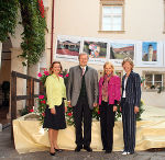 v.l.: Dr. Bettina Vollath, Dipl.-Ing. Franz Patz, Mag. Elisabeth Grossmann und Ing. Sieglinde Rothschedl beim gemeinsamen Startschuss für das Gesundheitsprojekt; Foto bei Quellenangabe honorarfrei © Landespressedienst