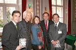 Bgm. Nagl, Dr. Helmut Schwarz, Präsident der Alexander-von-Humboldt-Stiftung, Dr. Roberta Maierhofer, Vizerektorin der Karl-Franzens-Universität Graz, LH Voves und Goltschnigg (v.l.) bei der Kongresseröffnung im Meerscheinschloss.