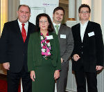 v.l.: Siegfried Schrittwieser, Dr. Margareta Steiner, Leiterin Bundessozialamt Steiermark, Mag. Andreas Schröck, Regionalleiter BBRZ Österreich und Dr. Klaus Gamse eröffneten gemeinsam die Infotagung; Foto bei Quellenangabe honorarfrei