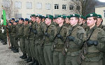Die jungen Rekruten des Einrückungstermins Februar 2010 bei der Angelobung in Gratkorn.