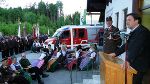 LH Franz Voves bei der Segnung des Feuerwehrautos in Mitterberg