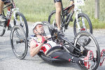 Auch Radfahrer schlossen sich den Handbikefahrern an. 