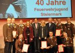 Zahlreiche Ehrengäste gratulierten den amtierenden Bezirksjugendbeauftragten  © Foto LVF; bei Quellenangabe honorarfrei