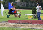 Sieg im Weitsprung mit 5,56m: Anna Harrich ließ die internationale Konkurrenz hinter sich. © Landespressedienst / Sportabteilung