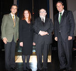 Siegfried Nagl, Ruth Yu-Szamer, Chaim Eisenberg und LH Franz Voves bei der Gedenkfeier