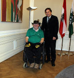 Alfred Ertl zu Besuch bei LH Voves in der Grazer Burg © Foto Landespressedienst; bei Quellenangabe honorarfrei