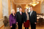 Volksanwältin Gertrude Brinek, Volksanwalt Peter Kostelka, Volksanwältin Terezija Stoisits, Landtagspräsident Manfred Wegscheider (v.l.n.r.)