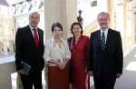 Landtagspräs. Manfred Wegscheider, NR-Präs. Barbara Prammer, LT-Präs.-Stv. Ursula Lackner und LT-Präs.-Stv. Franz Majcen