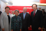 Barbara Gross, Margit Fischer, Josef Weidenholzer und LH Franz Voves (v. l.) eröffneten die österreichweit erste Messe des freiwilligen Engagements in Bruck a. d. Mur. © Volkshilfe; bei Quellenangabe honorarfrei