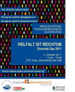 Infoveranstaltung "Vielfalt ist Reichtum" am 3. Oktober in Graz