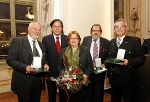 Gerhard Ulz, LH Franz Voves, Edith John, Bernd Schmidt und Gerald Pizzera (v.l.) © Land Steiermark/Frankl; bei Quellenangabe honorarfrei