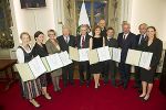 Eva Tscherner, Barbara Stelzl-Marx, Juliane Eichhorn-Kissel, Alt-LH Josef Krainer, Helmut Denk, Marion Mitterhammer, Markus Pötsch, Friedrich Santner, LH-Vize Hermann Schützenhöfer, Gerald Schöpfer und Irene Holzer (v.l.) © Foto Fischer 