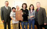 Josef Riegler (l.) und Donat Schöffmann (r.) mit Wolfgang Resch, Ingo Hascher, Michael Schlegl und Nadine Jordis-Lohausen © Foto: Landespressedienst/Schüttbacher; bei Quellenangabe honorarfrei