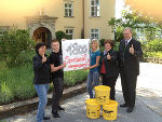 Marianne Peyer, Wirtschaftsleiterin in der FS Stainz, Stefan und Angela von der FS St. Martin – sie haben am Projekt teilgenommen, Maria Bauer, Vorsitzende der Wirtschaftsleiter der Landwirtschaftlichen Fachschulen in der Steiermark und Franz Patz, Leiter der FA 6C (v. l.)