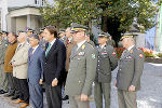 Militärkommandant Heinz Zöllner, LH Franz Voves, LR Gerhard Kurzmann, LAbg Eduard Hamedl und Gemeinderat Peter Piffl-Percevic (v.r.)