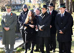Auch auf dem jüdischen Friedhof wurde gemeinsam mit der Präsidentin der israelitischen Kultusgemeinde Ruth Yu-Szammer (2. v. l.) den Opfern der Weltkriege gedacht.