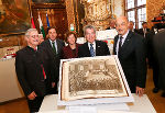 Festveranstaltung 600 Jahre Landtag Steiermark, 2. LT-Präsident Franz Majcen,LH Franz Voves, 3. LT-Präsidentin Ursula Lackner, Bundespräsident Heinz Fischer und LT-Präsident Manfred Wegscheider,v.l.