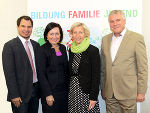 LR Michael Schickhofer, LSR-Präsidentin Elisabeth Meixner, LR Kristina Edlinger-Ploder und Vizepräsident Wolfgang Erlitz (v. l.) © Foto: steiermark.at/Schüttbacher; bei Quellenangabe honorarfrei