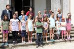 Die Schüler der Volksschule Peter Rosegger aus Graz waren heute Vormittag mit ihrer Klassenlehrerin Gabriele Reiterer zu Gast in der Grazer Burg. ©      