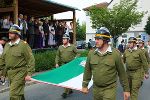 Knapp 4.000 Feuerwehrmitglieder zogen bei der Defilierung in Stainz vor den Ehrengästen vorbei.