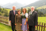 LH-Vize Schützenhöfer, Katharina Flöck, Anna-Christina Siegl (beide Club Alpbach Steiermark) und Präsident Fischler (v.l.) beim Steirertreffen in Alpbach © Markus Prantl; bei Quellenangabe honorarfrei