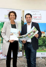 Direktorin Anna Thaller und Landesrat Michael Schickhofer im Bildungshaus Schloss St. Martin