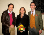 Landeshauptmann Franz Voves, Landesrätin Bettina Vollath sowie Organisator Clemens Anton Klug (v. l.) beim Rainbows-Benefiz in der Münzgrabenkirche © Foto: rainbows/Hans Stolz; bei Quellenangabe honorarfrei