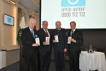 Michael Lepuschitz, 2. LH-Stv. Siegfried Schrittwieser, Josef Klamminger und Martin Meier (Landesleiter Weißer Ring Steiermark) (v. l.) © Foto: steiermark.at/Wolfgang Strasser; bei Quellenangabe honorarfrei