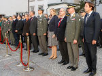 LH Franz Voves und Militärkommandant Heinz Zöllner begrüßten gemeinsam mit LT-Präs. Franz Majcen die neuen Offiziere (v.r.) ©      