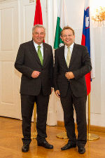 LH Schützenhöfer und Botschafter Rathen sprachen über die weitere Zusammenarbeit zwischen der Steiermark und Slowenien.