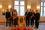 LH Schützenhöfer empfing die Mitglieder des Landesjugendblasorchesters in der Grazer Burg