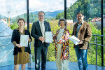 Landesrätin Ursula Lackner, Landeshauptmann Christopher Drexler, Beraterin Heidrun Primas und Berater Werner Schrempf (v.l.) © Land Steiermark; bei Quellenangabe honorarfrei