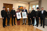 Neujahrsbesuch der Rauchfangkehrer in der Grazer Burg: LH Mario Kunasek und LH-Stv. Manuela Khom empfingen die Delegation der Rauchfangkehrerinnung. © Land Steiermark; Verwendung bei Quellenangabe honorarfrei