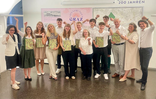 Prix Styria-Verleihung: Steirische Schülerinnen und Schüler wurden von der Landesbibliothek ausgezeichnet. © Landesbibliothek/Evelyn Wagner; Verwendung bei Quellenangabe honorarfrei